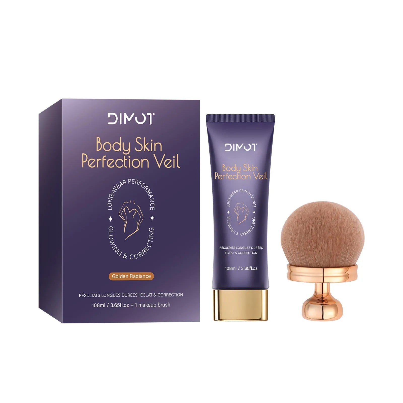 108ml waterproof body concealer cream and applicator brush for covering tattoos and birthmarks.