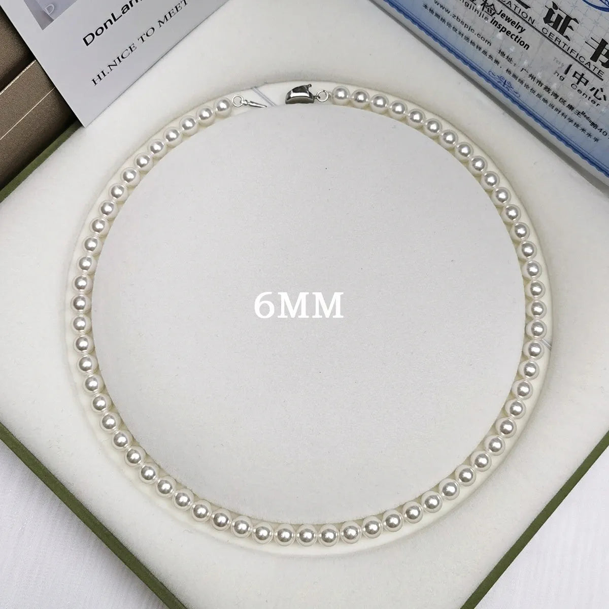 925 silver ingot buckle necklace with white shell pearls on unisex clavicle chain, 45cm length.