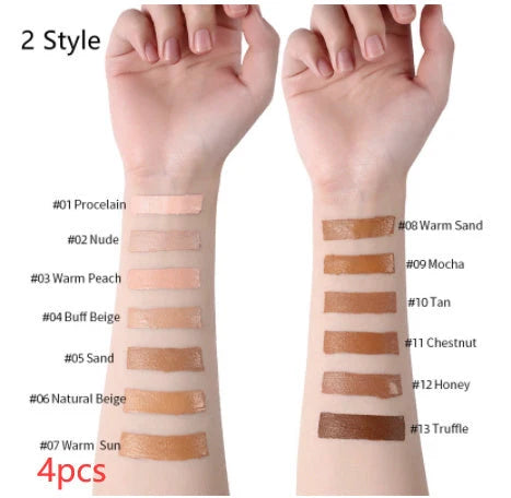 Oil-Control Liquid Foundation Concealer in 13 shades for a flawless matte finish
