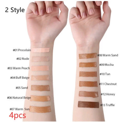 Oil-Control Liquid Foundation Concealer in 13 shades for a flawless matte finish