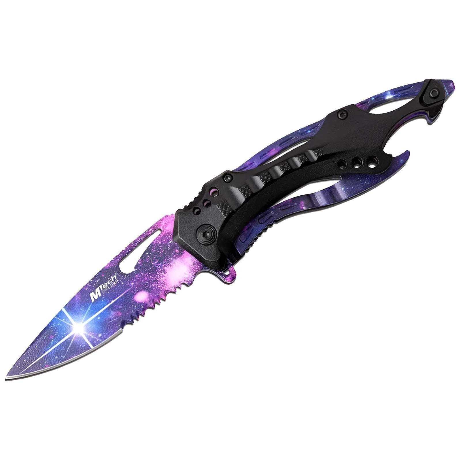 CS GO Karambit knife pattern car sticker on PVC material, 13cm size, shown in reflective and non-reflective styles.