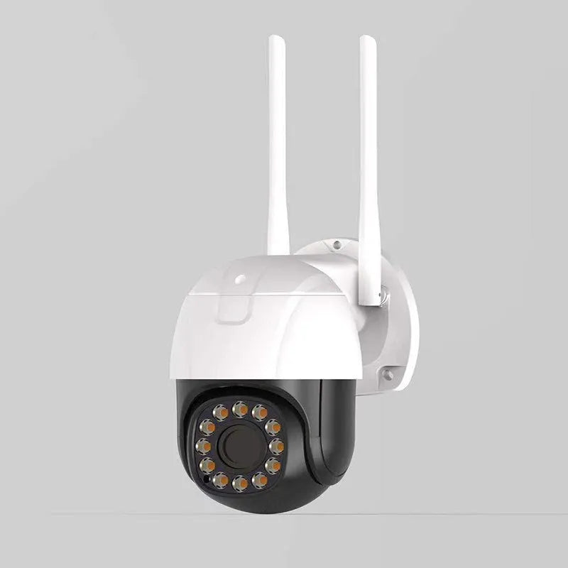 HD panoramic dome network camera with 3MP resolution, wide-angle lens, and infrared LEDs for outdoor monitoring