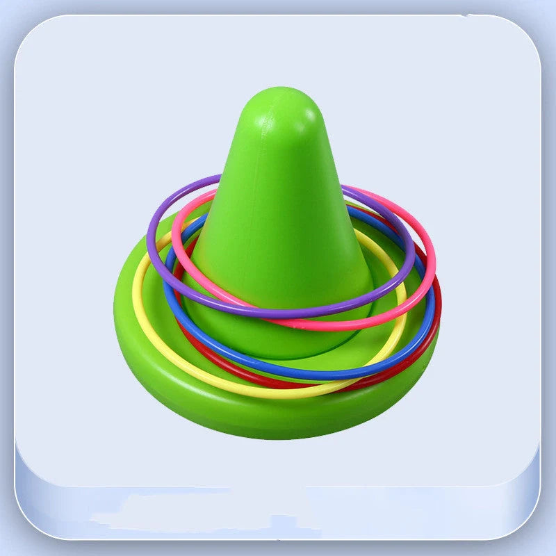 Children's balance training toy with bright colours and tactile dots for sensory integration