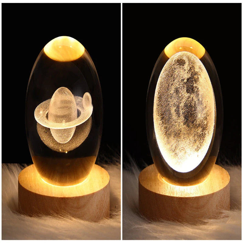 Magical Galaxy Crystal Ball Lamp with captivating 3D celestial lighting effects