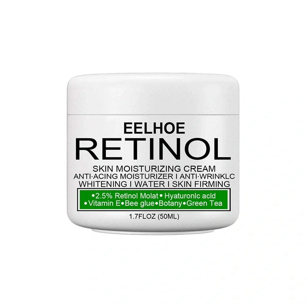 Skin brightening moisturising cream container with squalane and milk extract ingredients