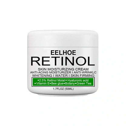 Skin brightening moisturising cream container with squalane and milk extract ingredients