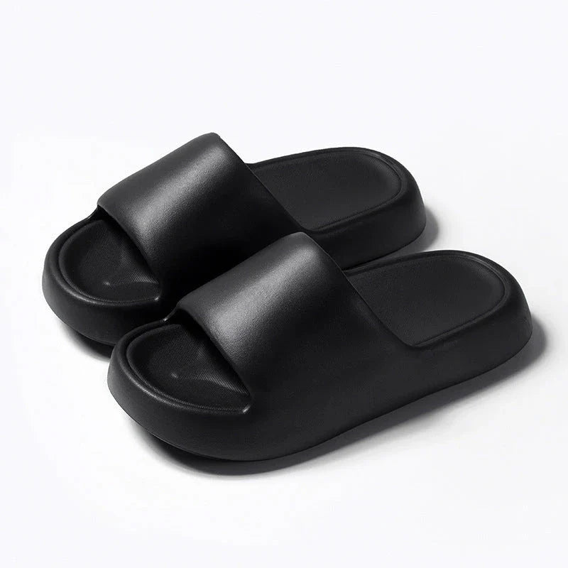 Stylish and comfortable bread-inspired home slippers with non-slip soles in various colors and sizes