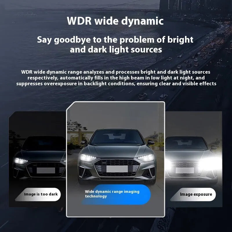 10-inch car driving recorder touch screen GPS dual recording rear view camera night vision