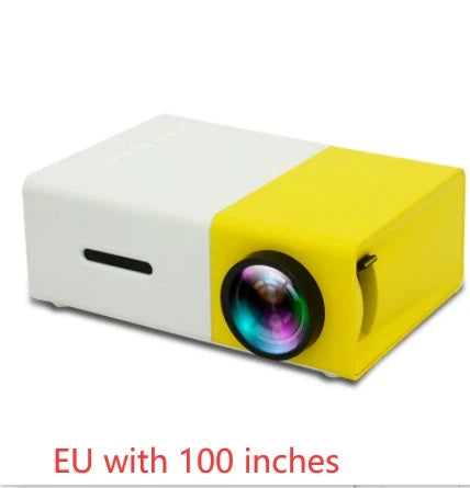 Portable home cinema mini projector with 3D HD LED display, HDMI, USB, and 1080P resolution