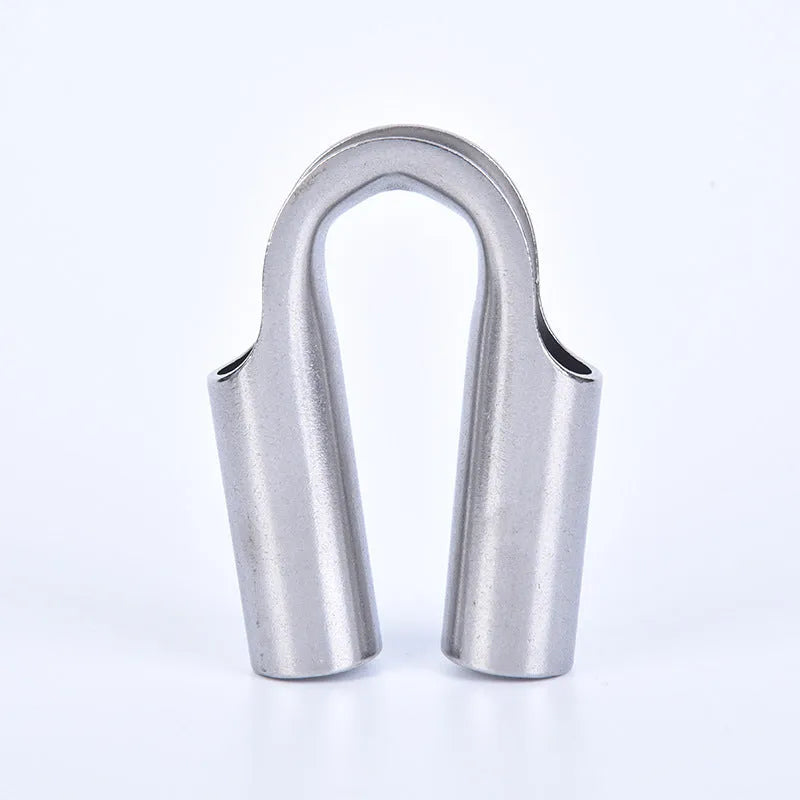 Stainless steel tubular chicken heart sleeve ring set in various sizes from M4 to M35.