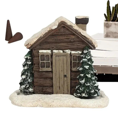 Rustic cottage-style incense burner with A-frame design, perfect for creating a cozy, fragrant atmosphere in your home