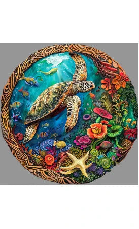 PuzzlesUp Round And Rectangle Wooden Box - Handcrafted Storage Solution