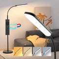 Simple modern LED floor lamp with remote control for bedroom study dual-use lighting