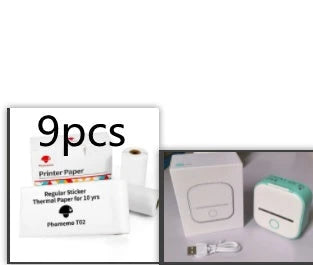 Portable Mini Thermal Label Printer with Bluetooth connectivity in various colours