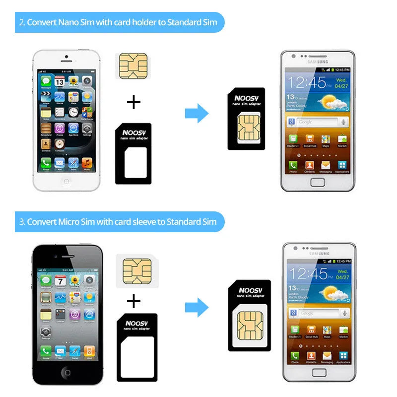 SIM card restore four-in-one set with adapters and pick tool for mobile phones