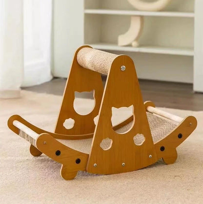 Durable sisal cat scratch board with integrated nest, perfect for protecting furniture and providing comfort for your cat