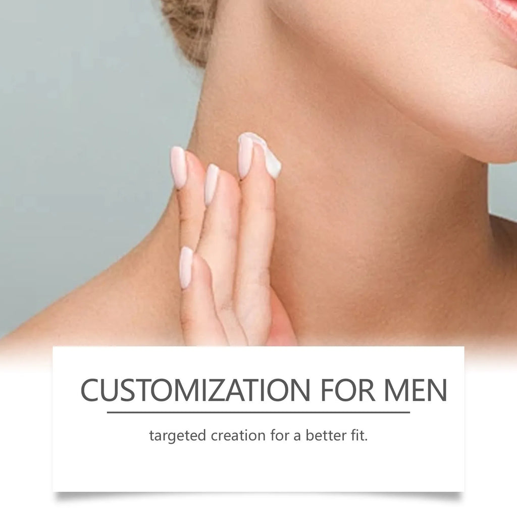 50g tube of men's neck treatment cream with collagen and retinol for the décolletage
