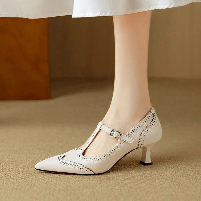 Women's black and white vintage stiletto high heels with skull engraving and super high 8cm+ heels