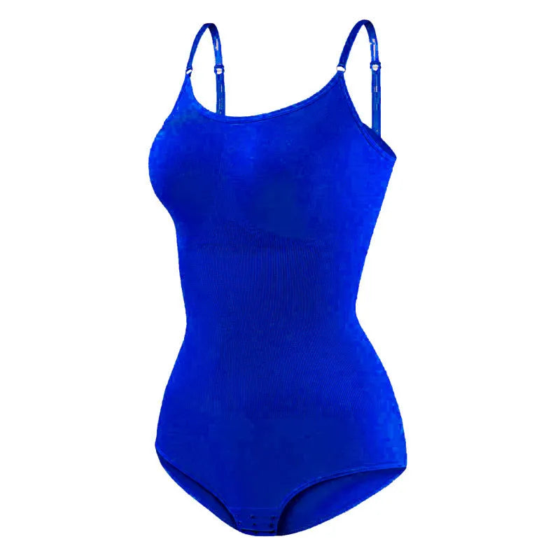 Plus size seamless nylon body shaping jumpsuit with adjustable hip lifting and abdominal support in multiple colours