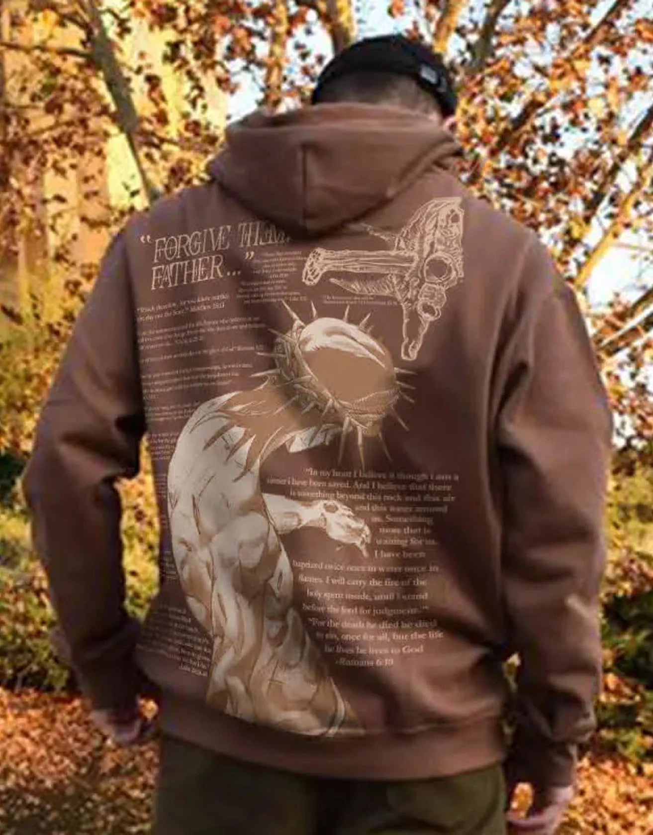 Men's and Women's Casual Printed Hooded Sweater in various colors and sizes