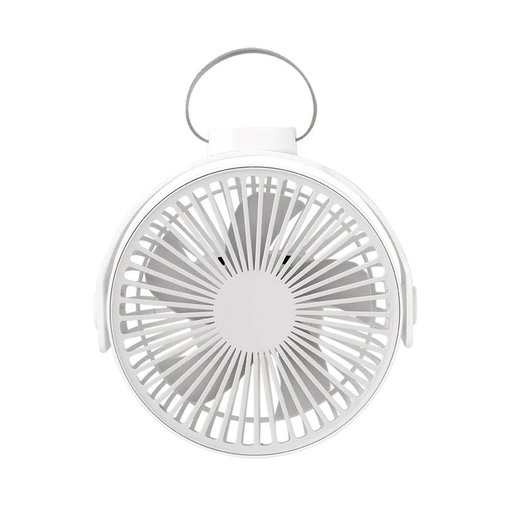 Versatile USB desk fan with 4 wind speed settings, 360-degree adjustable airflow, and long-lasting battery for powerful, portable, and eco-friendly cooling.