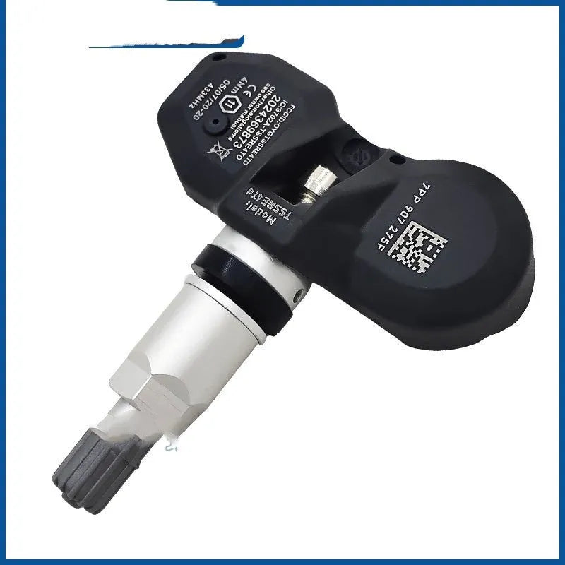 Four black Audi-compatible TPMS tyre pressure monitoring sensors for wheel-mounted installation