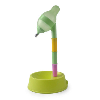 Adjustable automatic pet water dispenser with self-refilling mechanism and height-adjustable design for cats and dogs