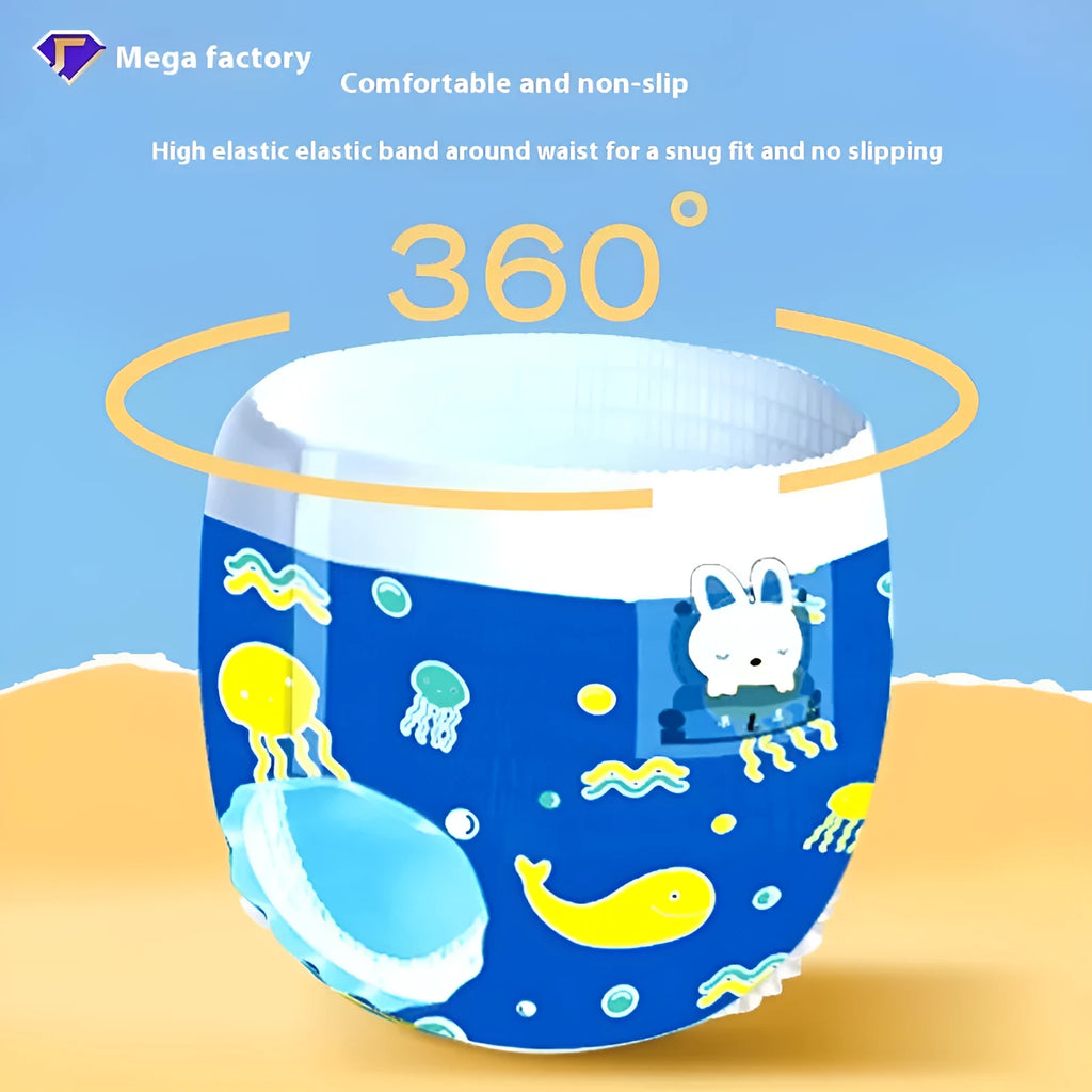Baby disposable swimming pull up diaper independent packaging soft non-woven fabric sizes L to XXL