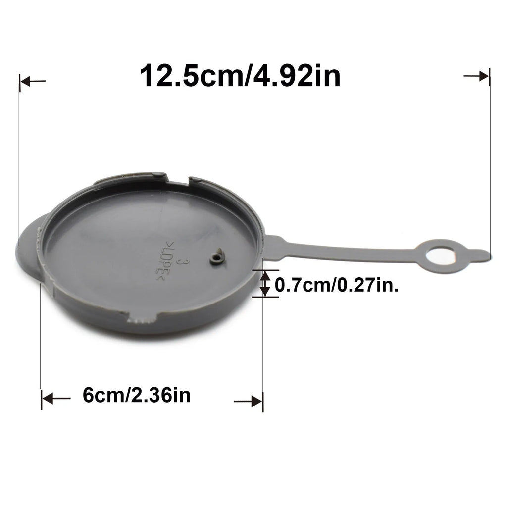 Grey glass kettle cover for Nissan vehicle windscreen washer reservoir replacement part