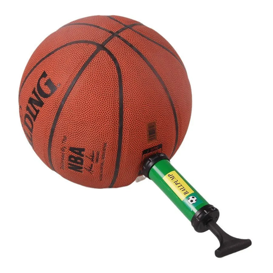 Mixed colour manual plastic pump for inflating sports balls and balloons
