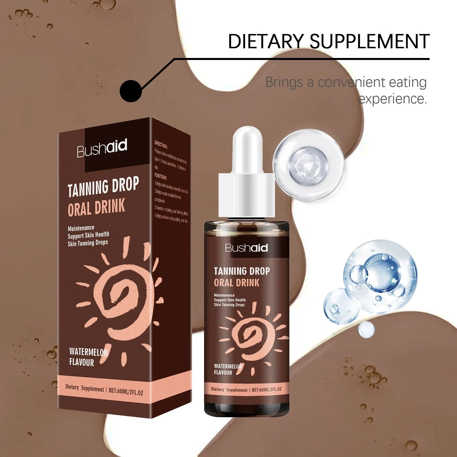 60ml sun protection essence lotion bottle for face and body UV protection