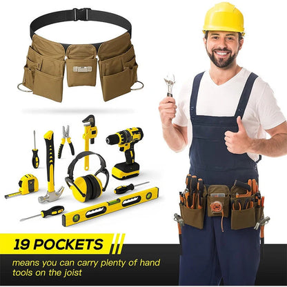 Adjustable Tool Belt in 900D Oxford Cloth, available in pink and khaki