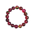 Watermelon crystal bracelet showing pastoral design details and available size options