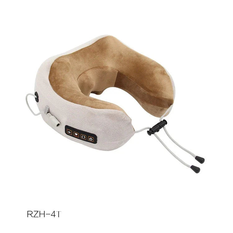 A versatile massage pillow with multiple massage heads and customizable settings, designed to relieve neck and shoulder tension.