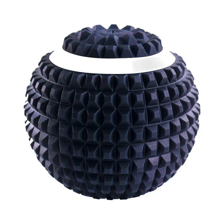 Four-Speed Electric Massage Ball in black, blue, and pink for muscle recovery