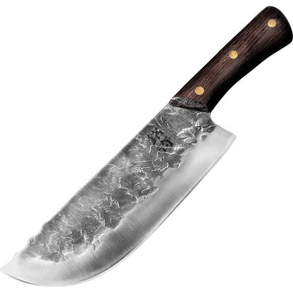Hand Forged Longquan Kitchen Knife with stainless steel blade and ergonomic handle