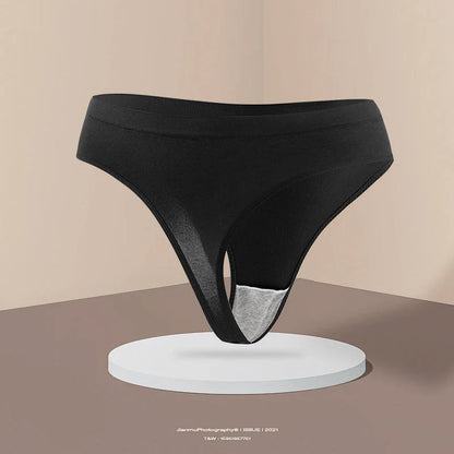 Women's low waist cotton lined sports panties in a 3-color set