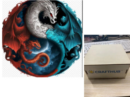 Animal Puzzle Craft Hub A3 Size Wooden Box for puzzle storage and display