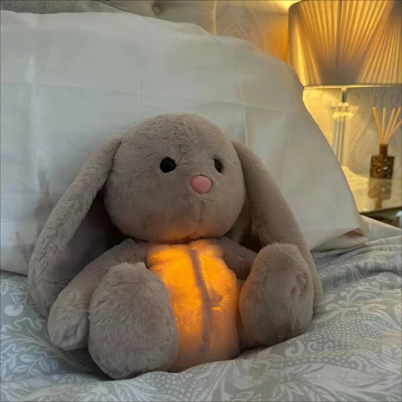 Comforting Breathing Bunny Plush - Soothing Sensory Toy for Newborns and Infants