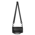 Waterproof Oxford cloth messenger bag with chain detailing in black, grey, or orange colours