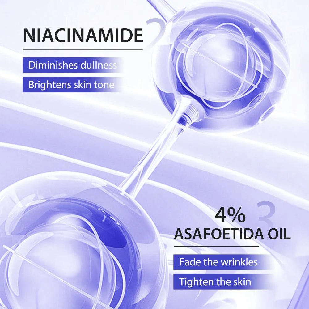 Neck firming cream in a white jar with gold lid, 50g, for reducing wrinkles and sagging skin