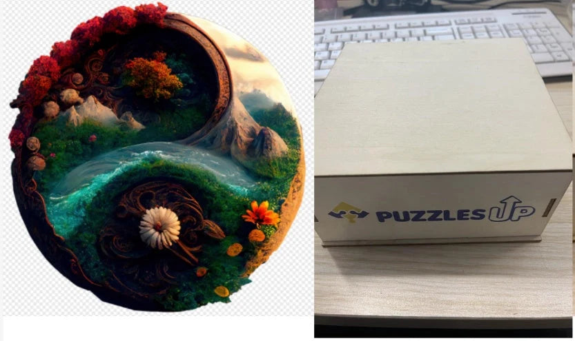 Animal Puzzle Puzzlesup A3 Size With The Box - Detailed wooden puzzle for creative minds