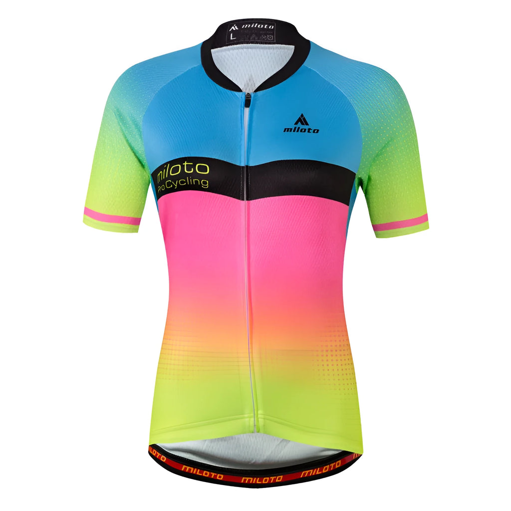 Falina Flamboyant cycling kit for men black top and shorts set polyester Leica moisture wicking summer