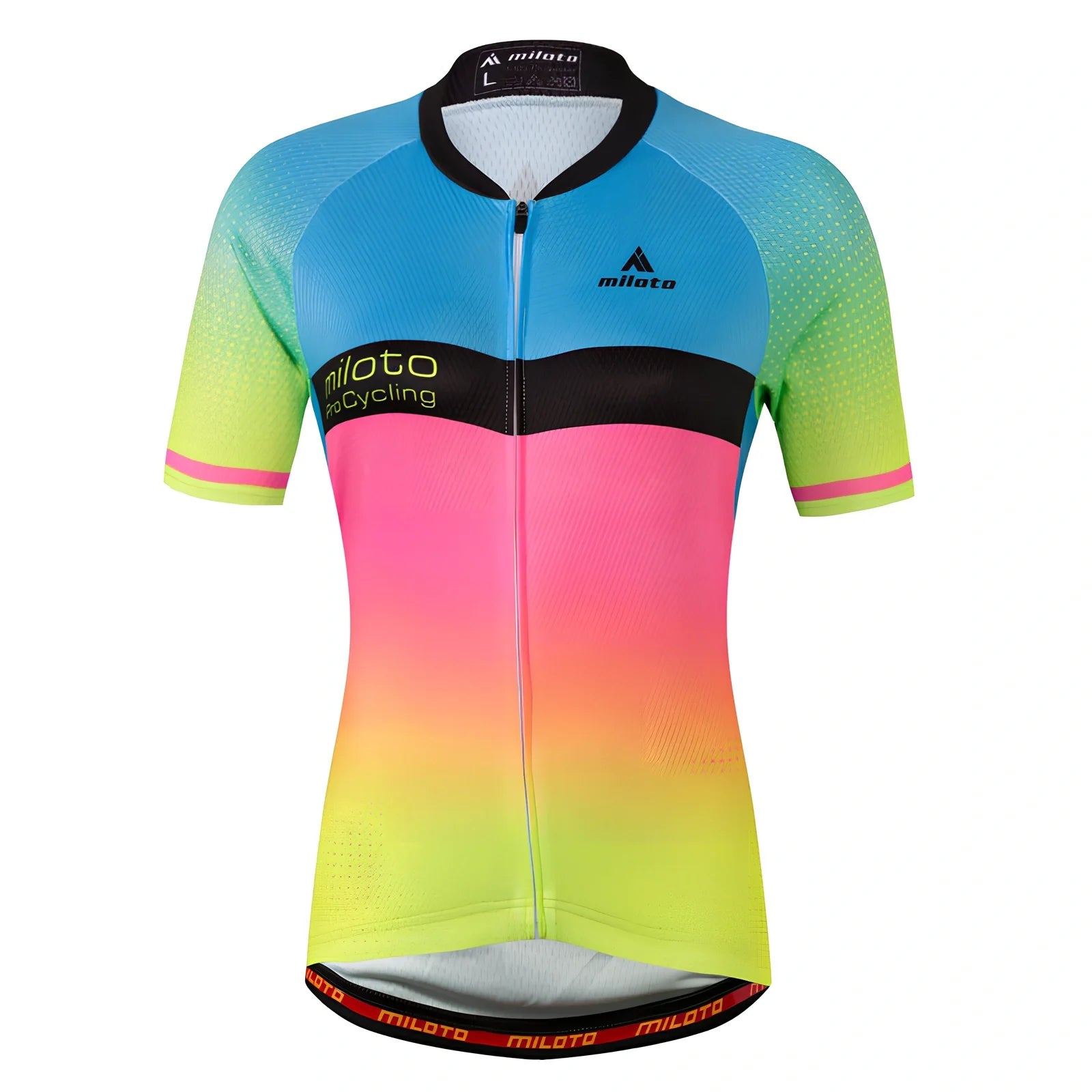 Falina Flamboyant cycling jersey and shorts set in black or white with moisture-wicking fabric