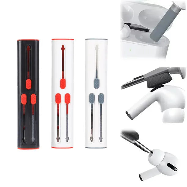 Multifunctional cleaning pen for AirPods Pro and Bluetooth earphones with four cleaning heads