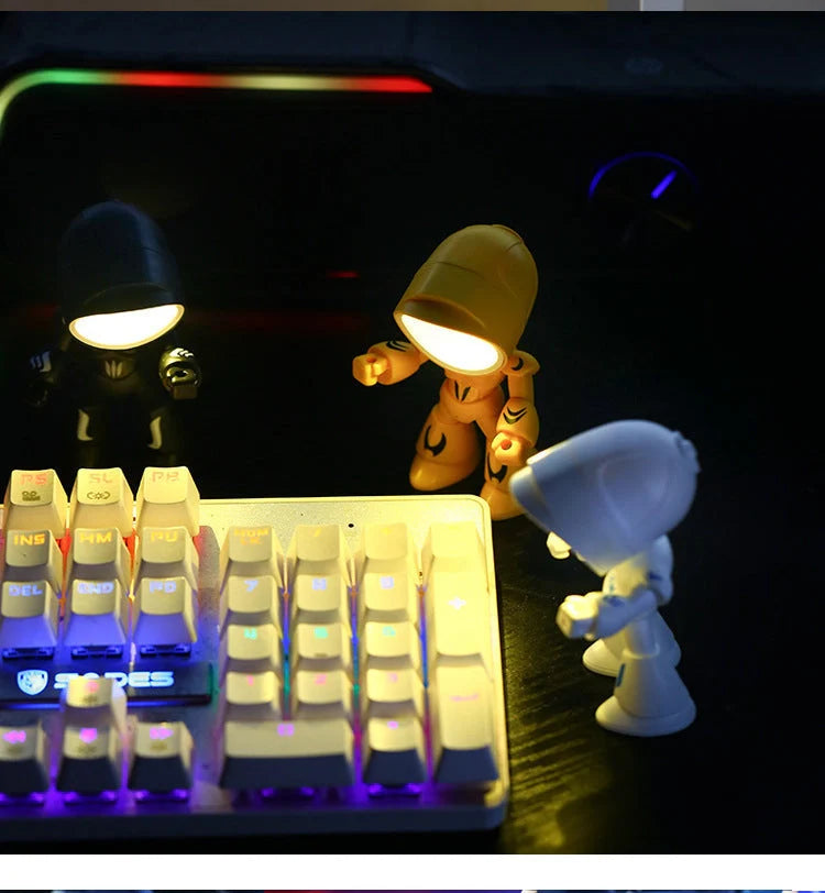 Hero War Police LED Table Lamp with adjustable arms and 360° rotatable head for kids