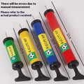 Mixed colour manual plastic pump for inflating sports balls and balloons