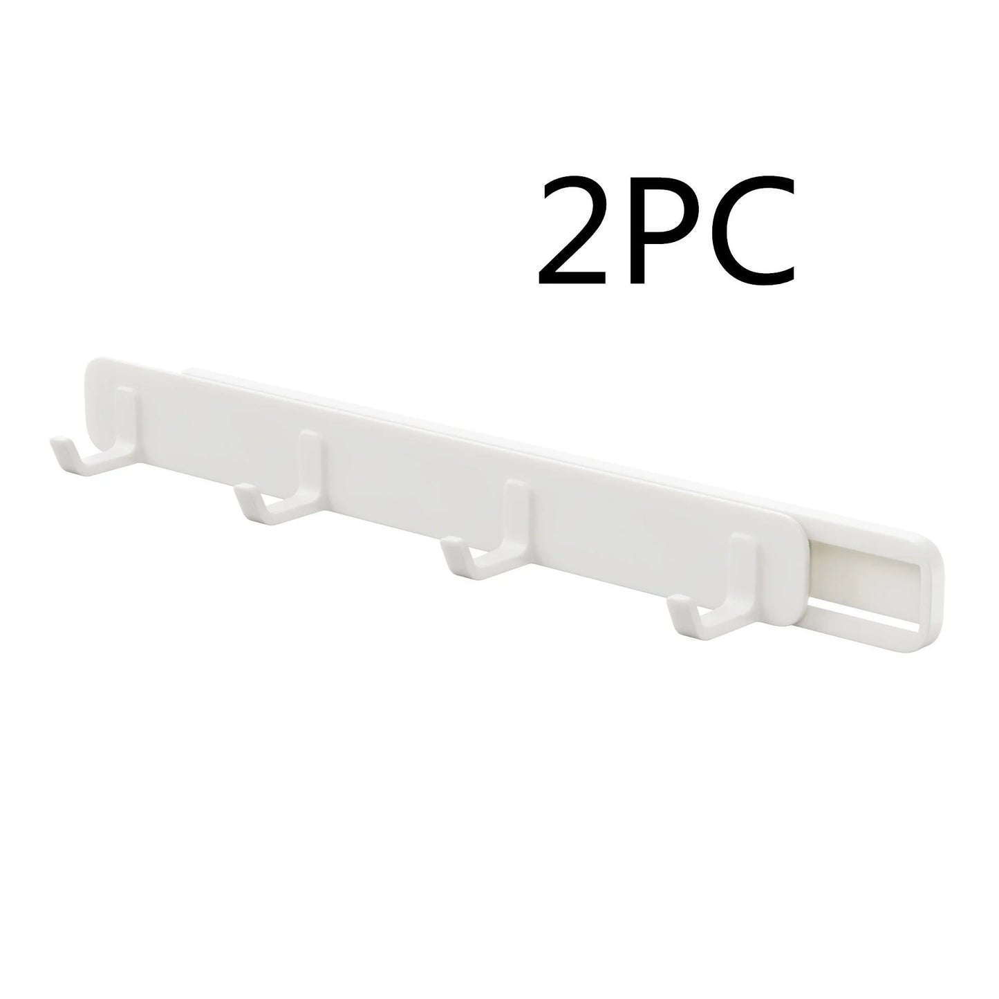 Four-row gap hook for kitchen and bathroom storage, made from durable ABS plastic