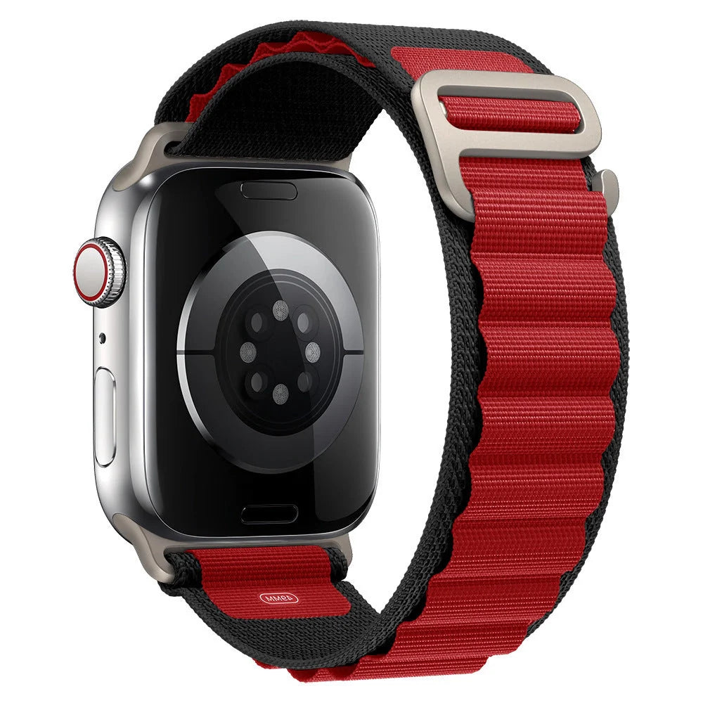 Apple Watch nylon strap with metal tips in various colours