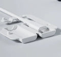 White thickened anti-electric shock protective sleeve for children's safety on a data cable